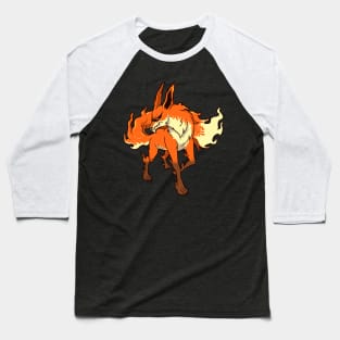 Monster animals - horror flame fox Baseball T-Shirt